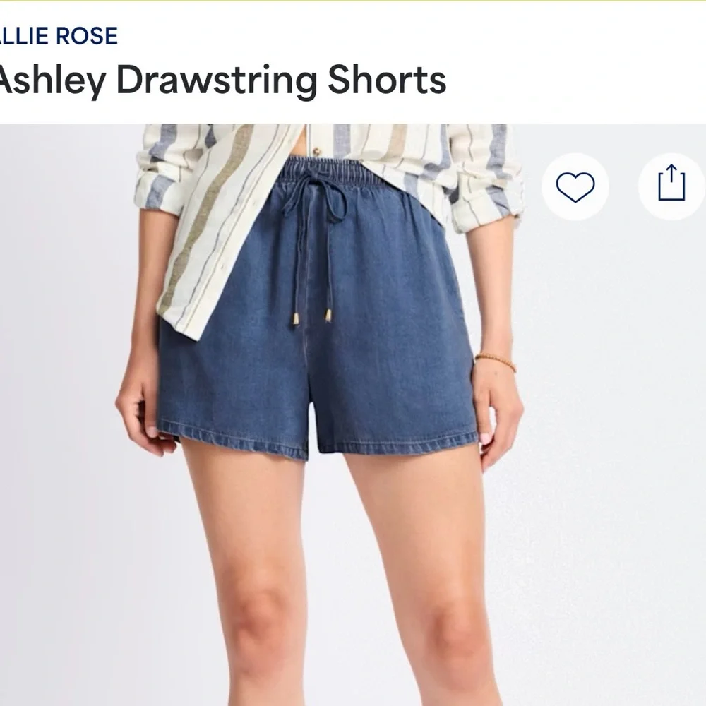 Drawstring Denim Short - Picture 2 of 3